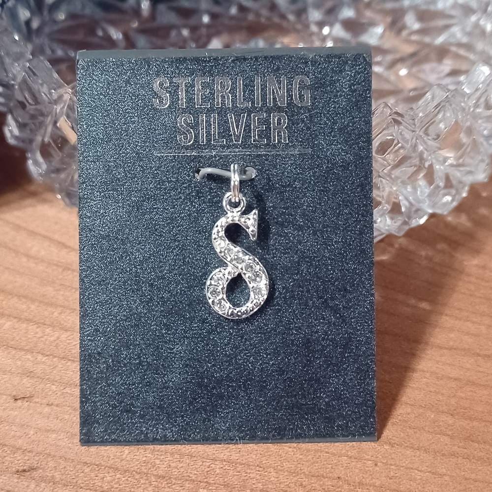 Sterling monogram charm